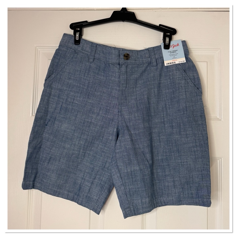 Boy’s Chambray At The Knee Chino Shorts Cat & Jack - Picture 2 of 4